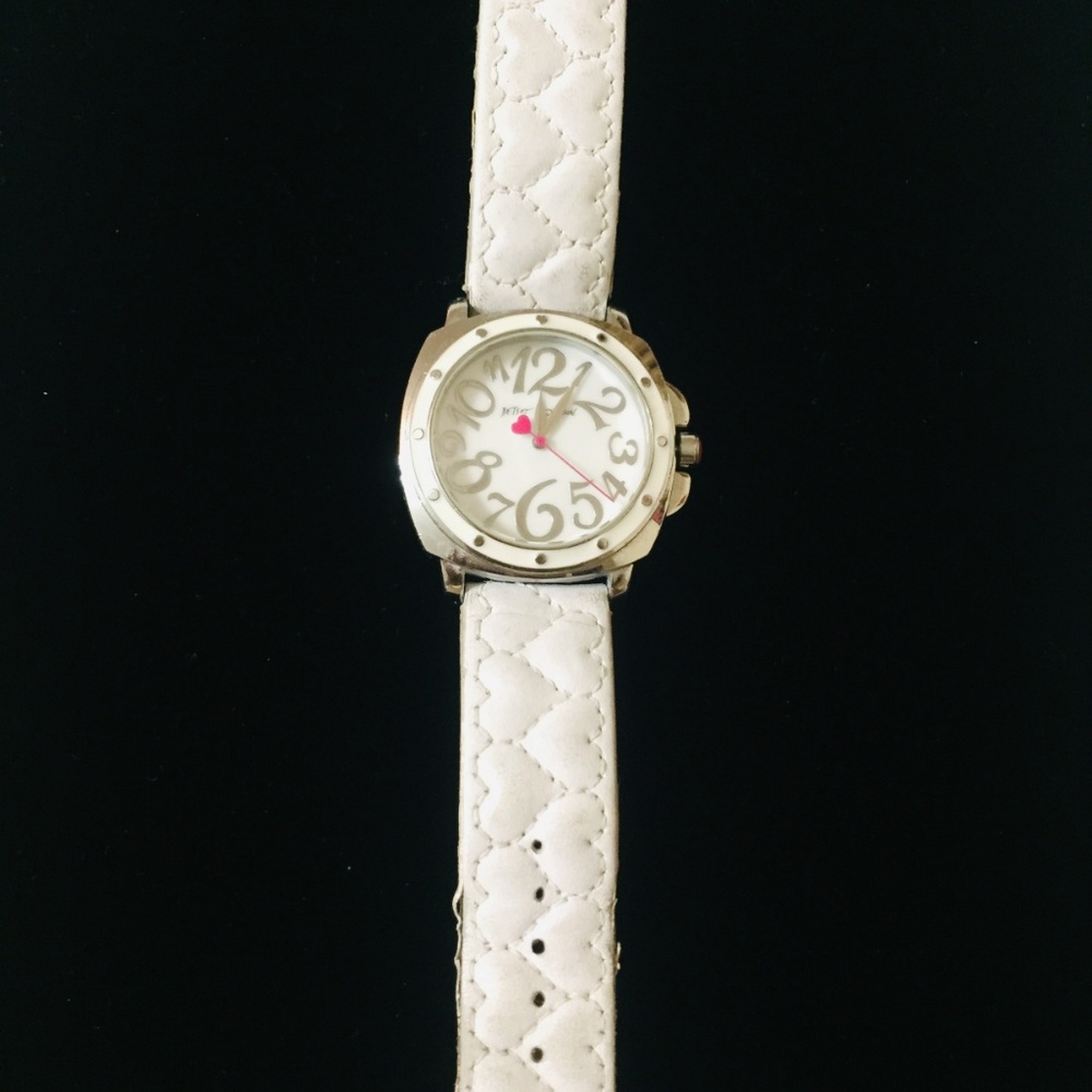 Betsey Johnson Silver-Tone  Ladies Watch